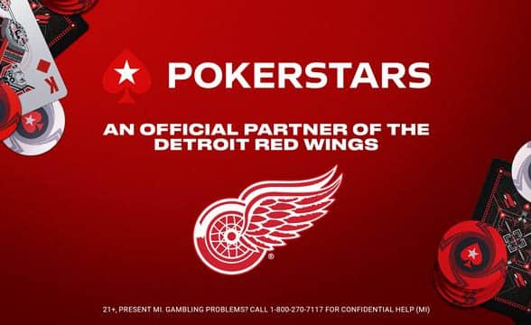 PokerStars inked a partnership agreement with the Detroit Red WIngs