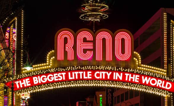 Reno and Nevada, Las Vegas.