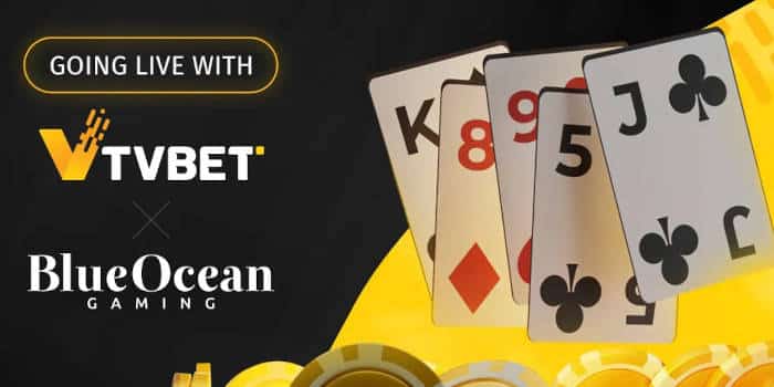 TVBET and BlueOcean Gaming's partnership.