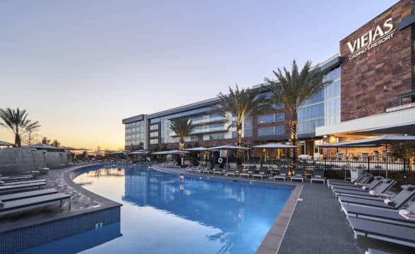 Viejas Casino & Resort during sun rise.