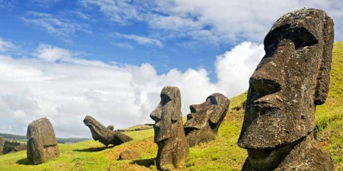 Chile's famous heads island.