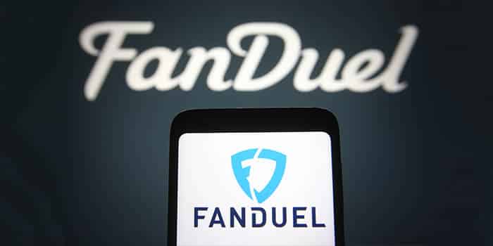 Fanduel's logo on a mobile device