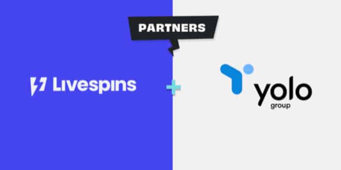 Livespins and Yolo Group partnership.