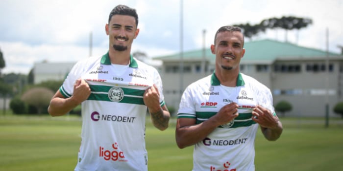 Two Coritiba FC soccer players