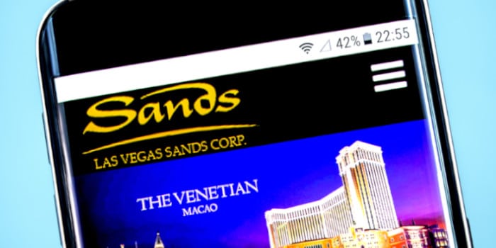 Las Vegas Sands displayed on a smartphone