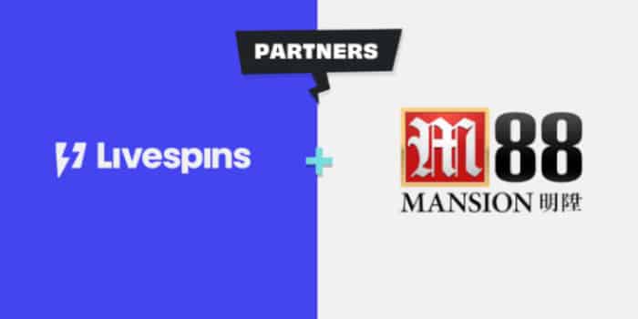 M88 Mansion and Livespins logos partnership