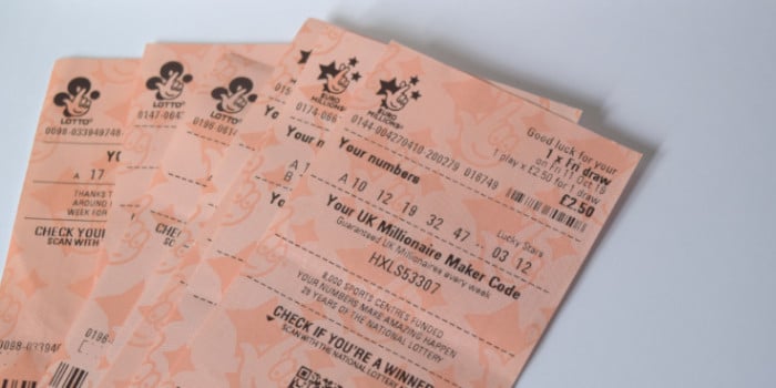 Multiple UK National Lottery tickets