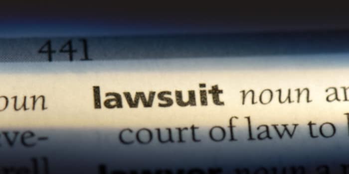 Lawsuit word in a dictionary