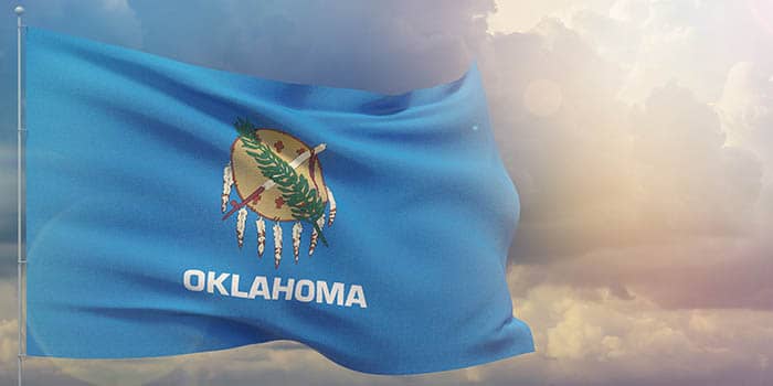 Official flag of the Oklahoma state