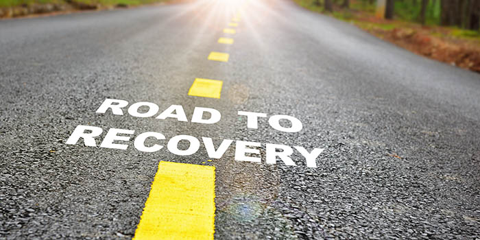 Road to recovery concept