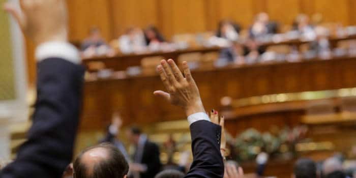 The National Assembly in Romania.