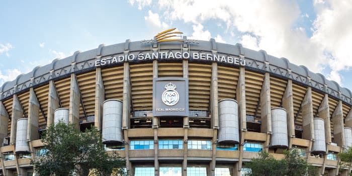 Santiago Bernabeu's stadium in Spain.