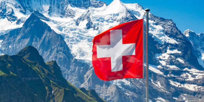 Switzerland national flag.