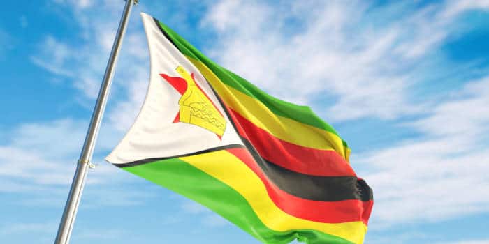 Zimbabwe's national flag.