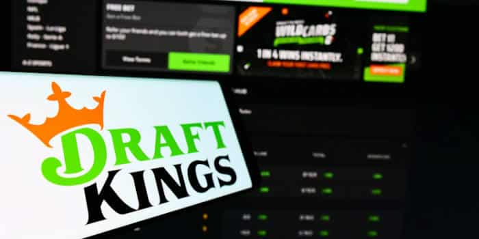 DraftKings and the company's website and logo.