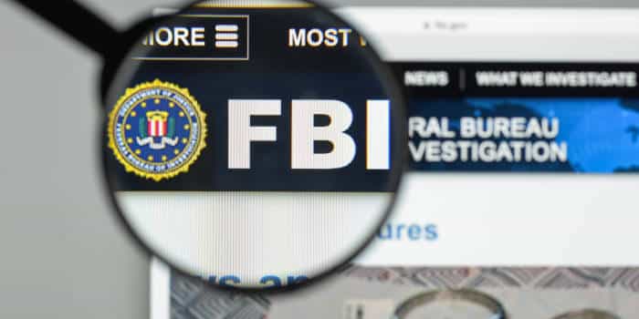 The FBI's website and logo.