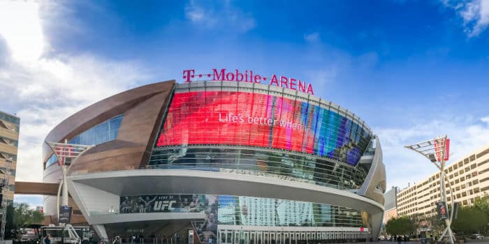 T-Mobile Arena building.