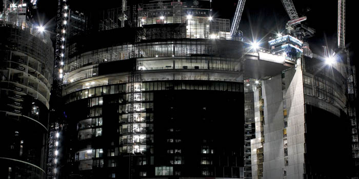 The construction of Star's Queen's Wharf Brisbane