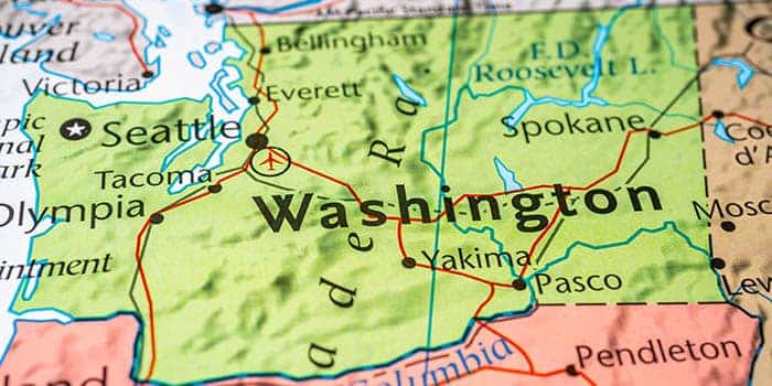 Washington's state map.