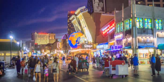 The Boardwalk in Atlantic City.