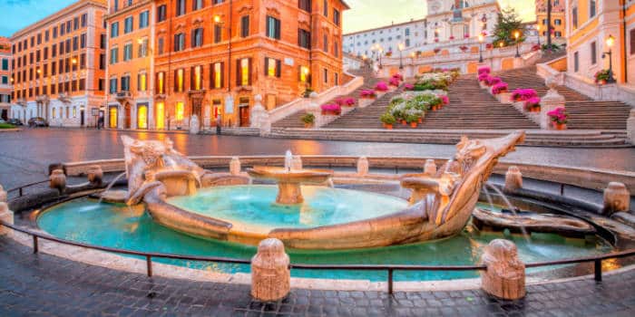 A fountain in Italy.