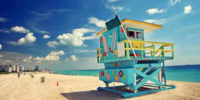 South Beach located in Miami, Florida