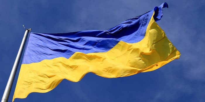 Ukraine's national flag.