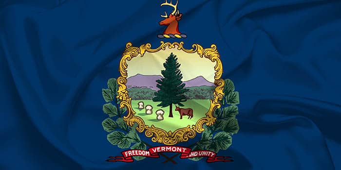 The official flag of the state of Vermont