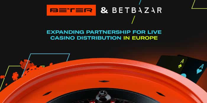 BETER and Betbazar Live Casino partnership.