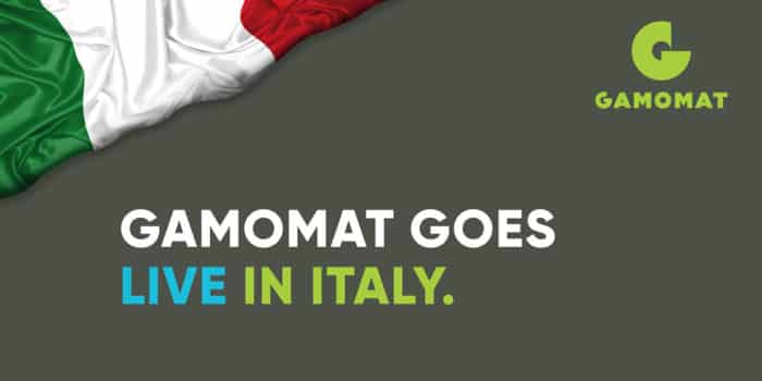 GAMOMAT goes live in Italy