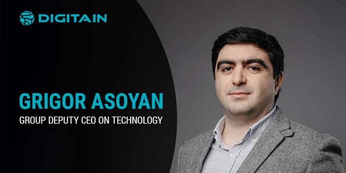 Grigor Asoyan was promoted to group deputy CEO of tech at Digitain