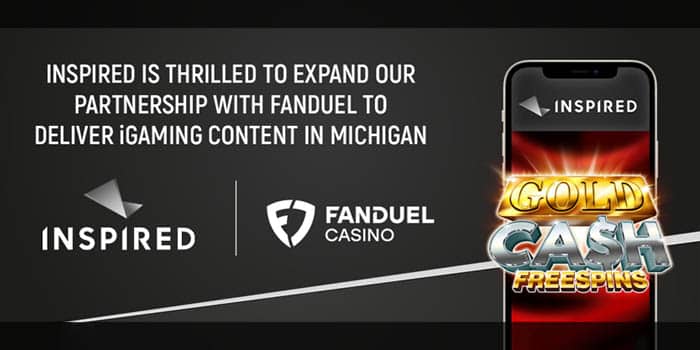 Inspired Entertainment will power FanDuel Michigan with gaming content