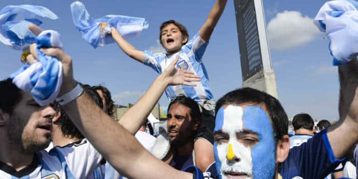 Argentine soccer fans.