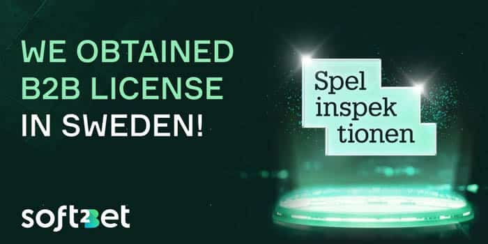 Soft2Bet obtained a B2B license in Sweden