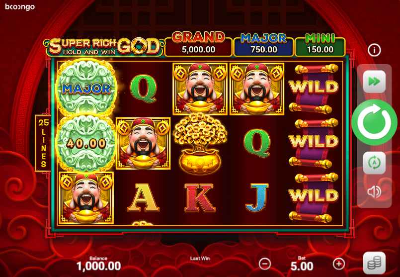 super rich god hold and win slot game preview