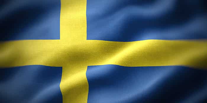 The Swedish flag