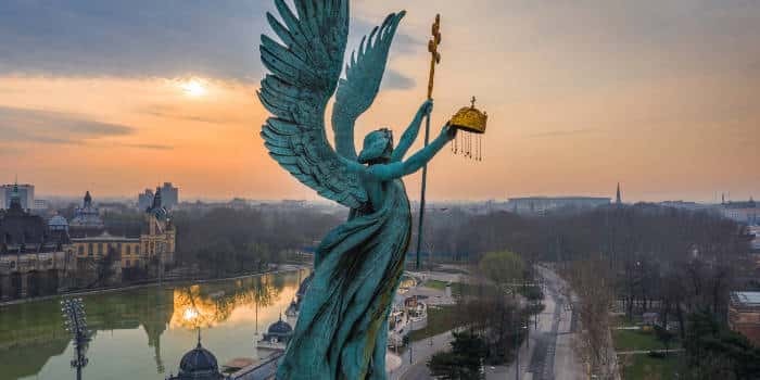 Hungary's statue in the capital, Budapest.