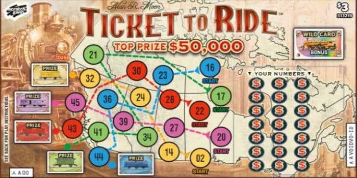 Ticket to Ride Instant Game Pollard Banknote