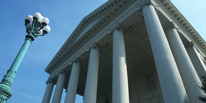 The State Capitol building in Richmond, Virginia