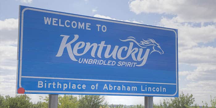 Kentucky state sign