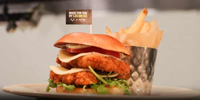 Hard Rock Launches a Messi Chicken Sandwich in Partnership with the Soccer Star