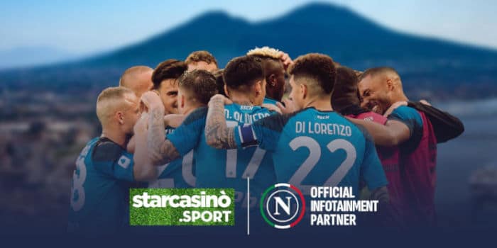 StarCasinò Sport and SSC Napoli logos, partnership