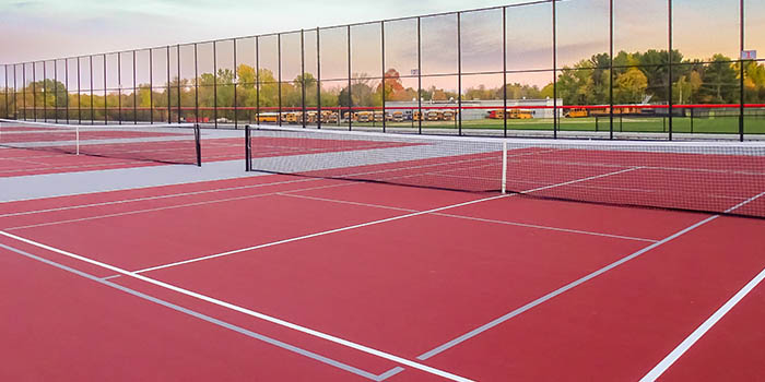 Outdoor tennis courts