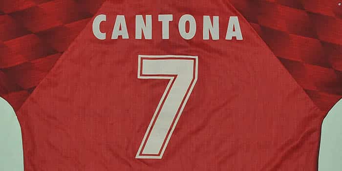 Eric Cantona's old Manchester United uniform