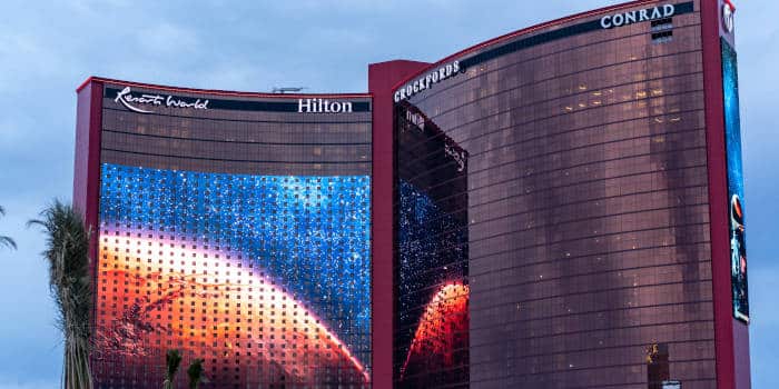 The Hilton hotel at Resorts World in Las Vegas, Nevada.