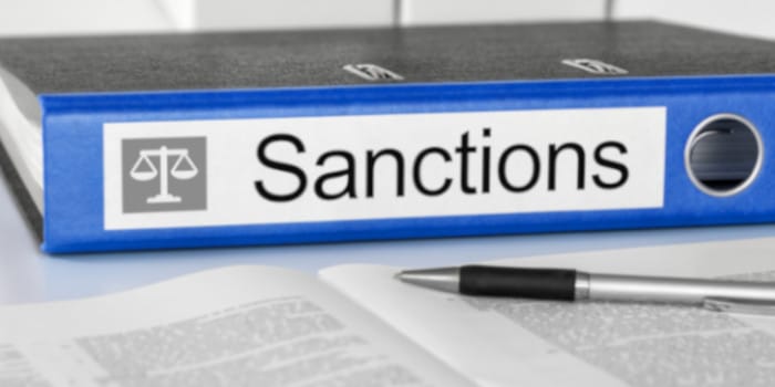 File folder with label "Sanctions"