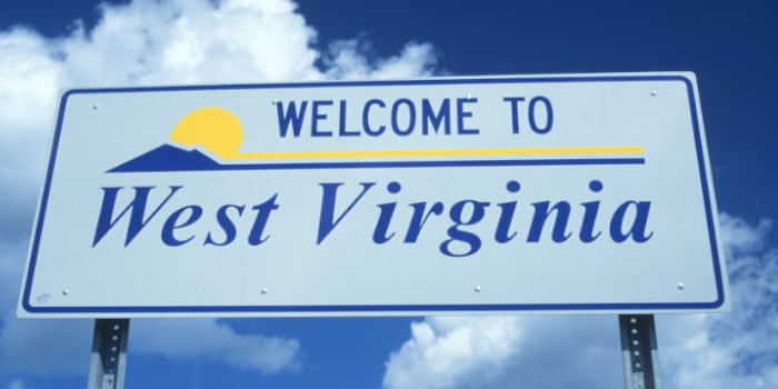 Welcome to Wet Virginia road sign