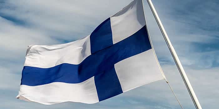 Finland's national flag.