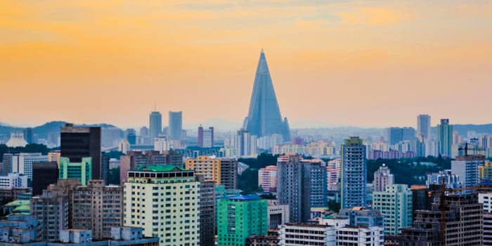 Pyongyang skyline, North Korea