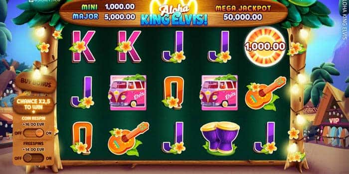 BGaming's Aloha Elvis King slot game.